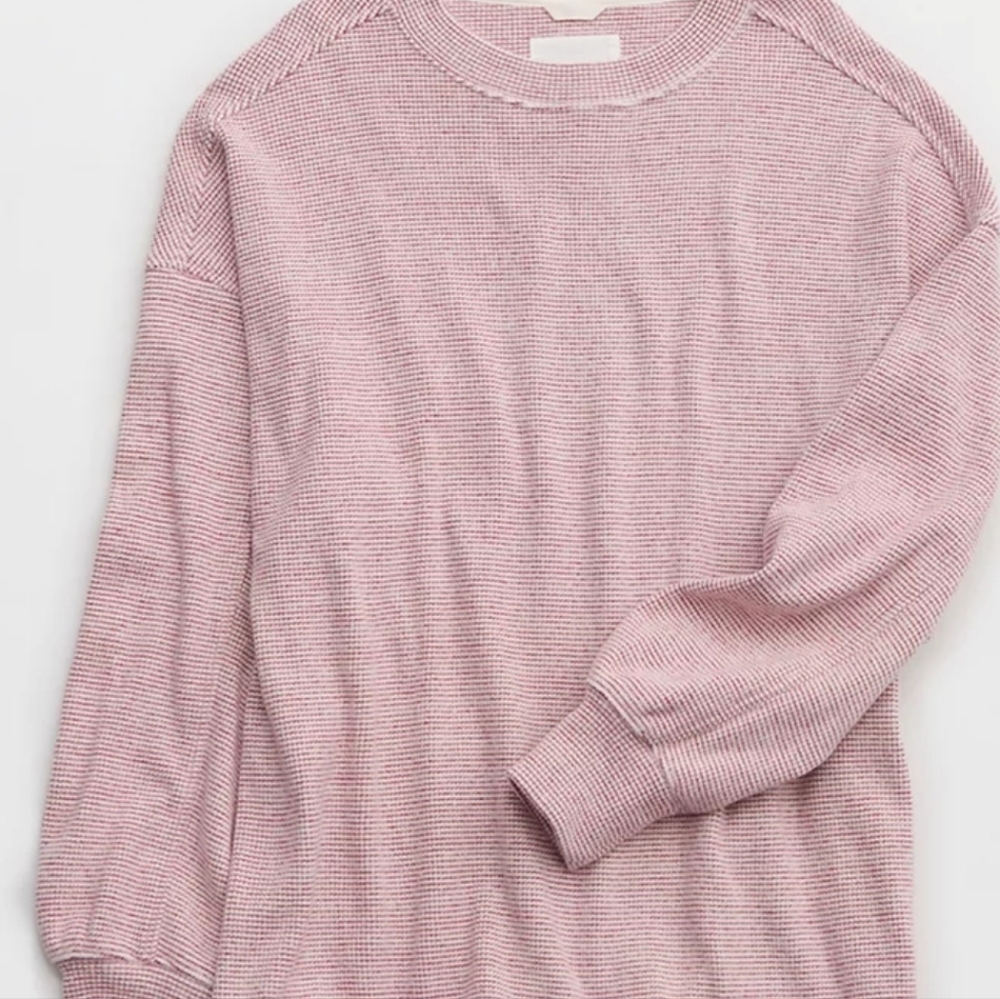 Aerie getaway waffle sweatshirt